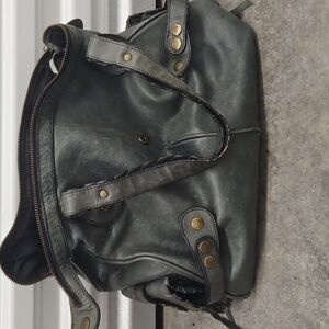 Chloe Chic Gray Leather Handbag